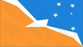 Tierra del Fuego Province, Argentina Flag Sticker